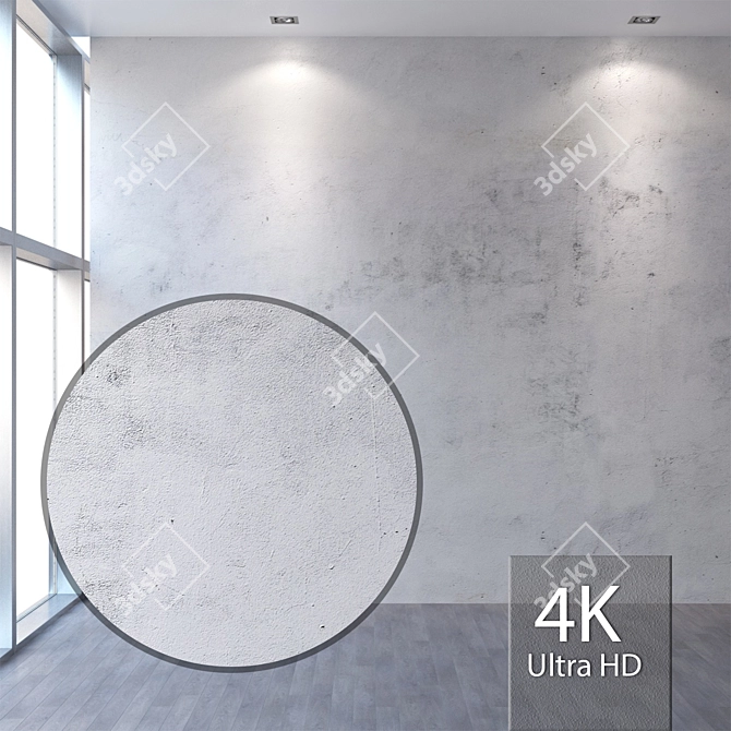 Title: Seamless 4K Plaster Texture 3D model image 1