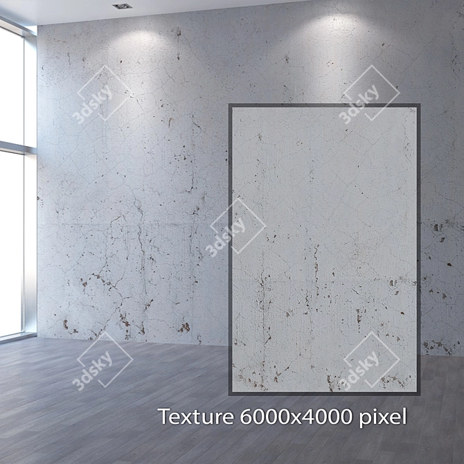 Seamless 4K Plaster Texture 3D model image 2