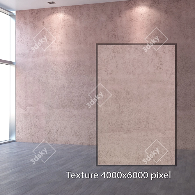 Seamless Plaster Texture in 4K 3D model image 2