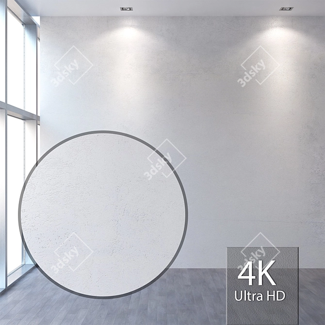 Seamless 4K Plaster Texture 3D model image 1