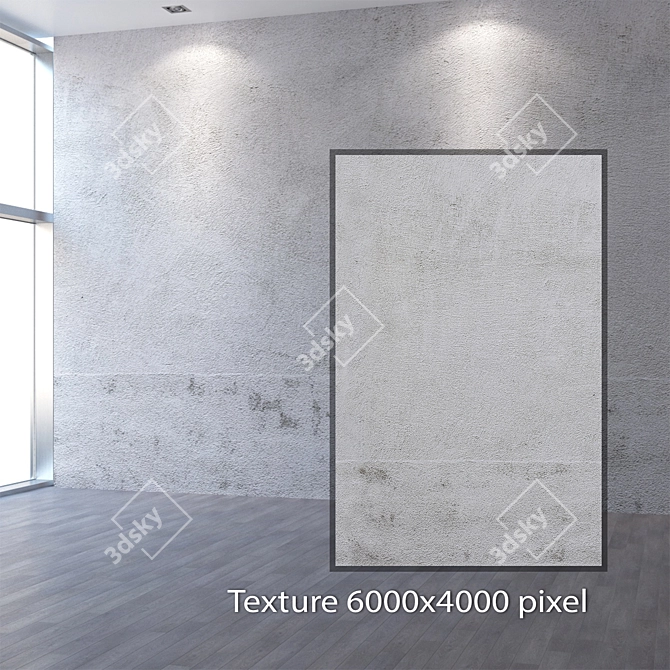 Smooth Finish 4K Plaster 3D model image 2