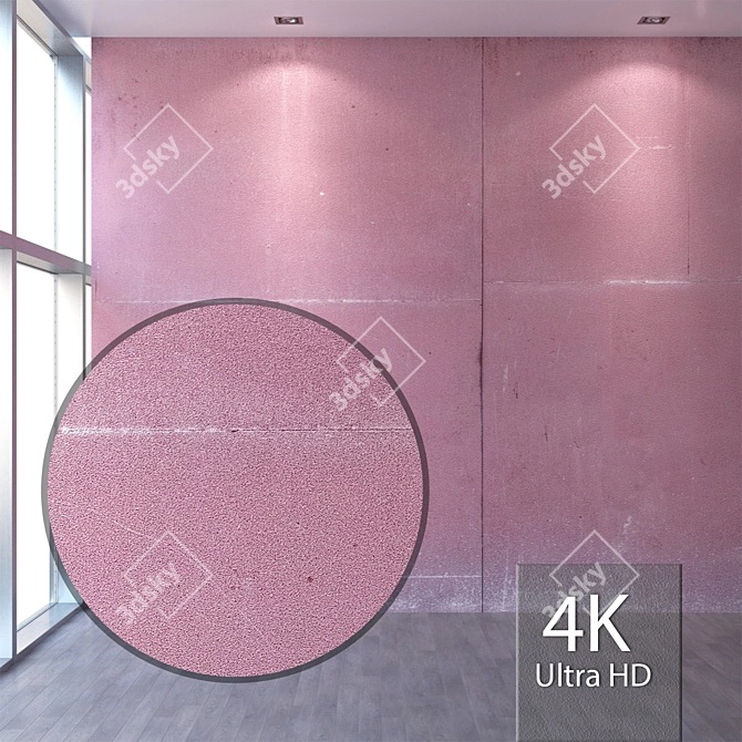 Seamless 4K Plaster Texture 3D model image 1