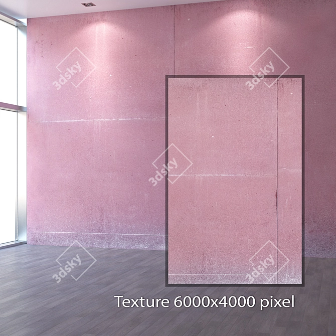 Seamless 4K Plaster Texture 3D model image 2