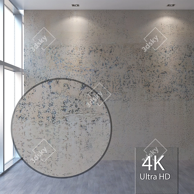 Title: Seamless 4K Plaster Texture 3D model image 1