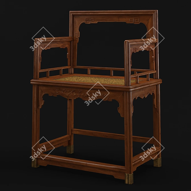 Late Ming Early Qing Chair - Antique Beauty 3D model image 1