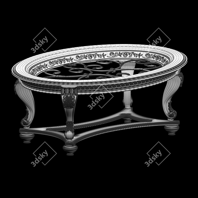 Elegant Norcastle Coffee Table 3D model image 1