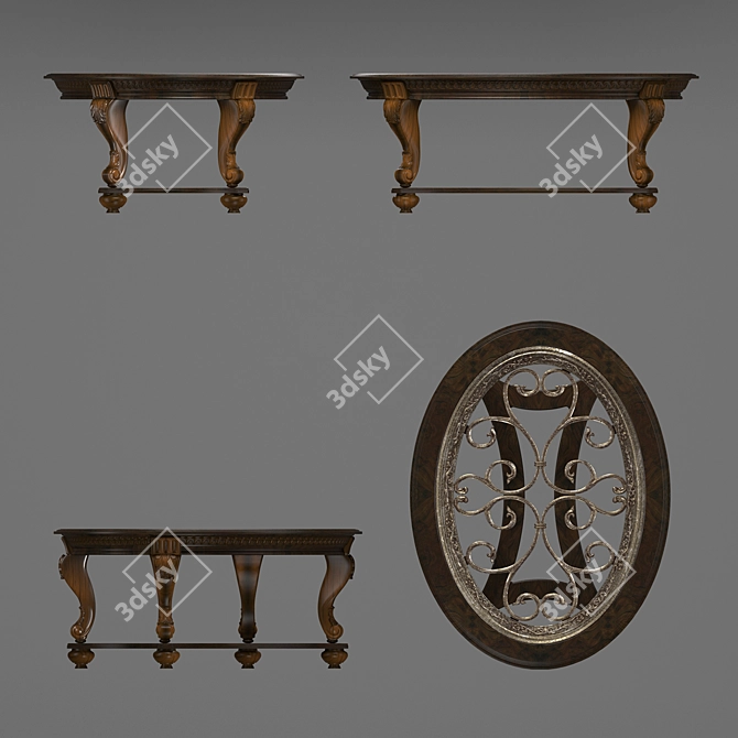 Elegant Norcastle Coffee Table 3D model image 2