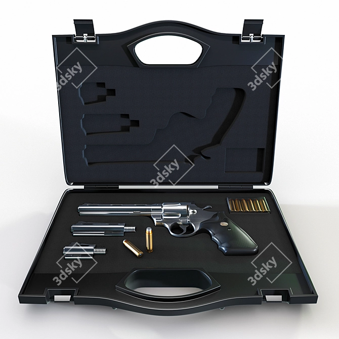 Versatile Revolver Case: Colt Python 3D model image 1