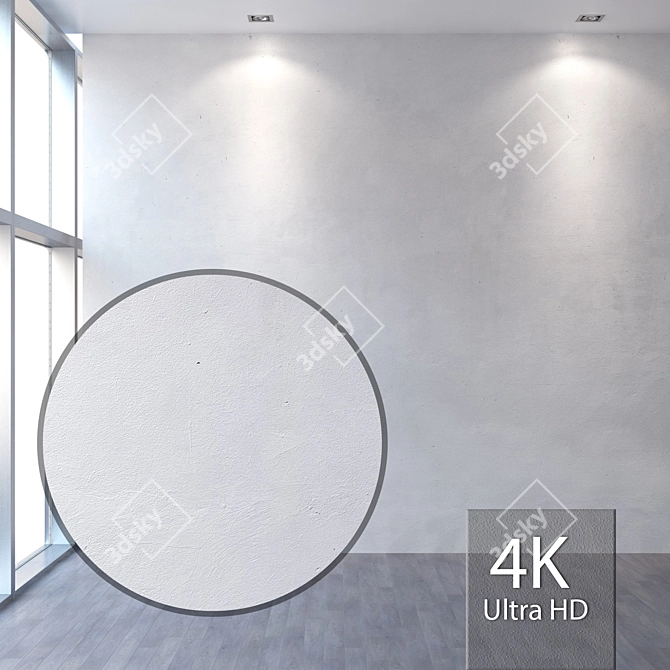 Title: Seamless 4K Plaster Texture 3D model image 1