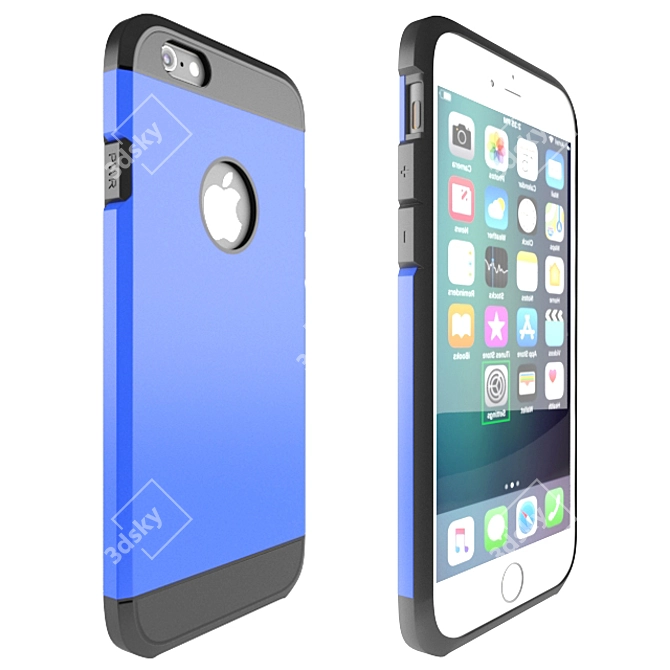 Fliku X-Type: Stylish Protection for Apple iPhone 6 3D model image 1