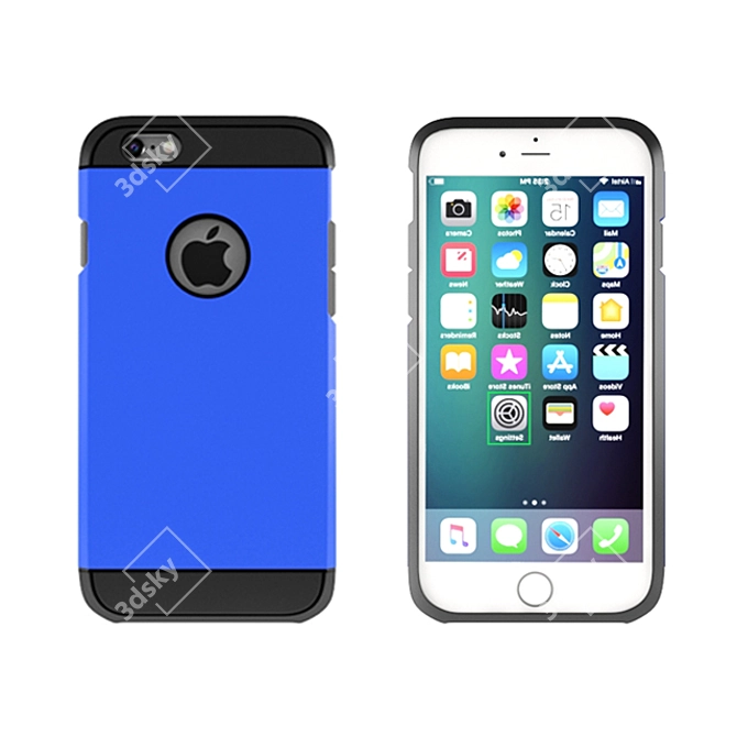 Fliku X-Type: Stylish Protection for Apple iPhone 6 3D model image 2