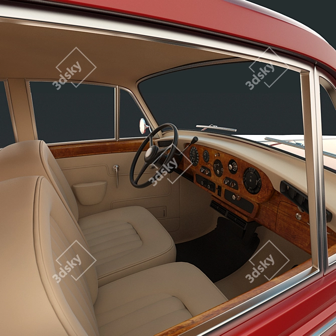 Luxury Vintage Rolls-Royce Silver Cloud III 3D model image 2