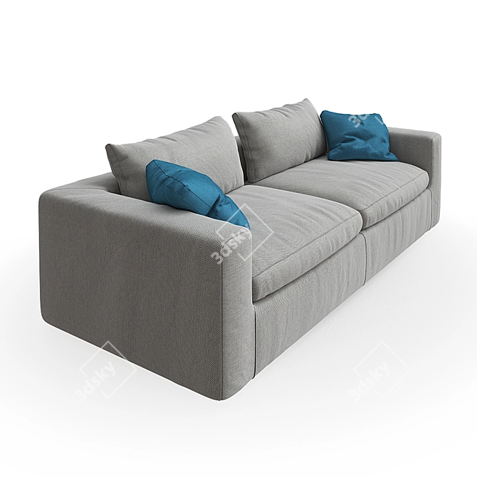 Bonaldo Land Sofa: Sleek Design, Perfect Size 3D model image 2