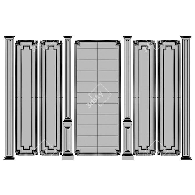 Victorian Covelight Panels 3D model image 2