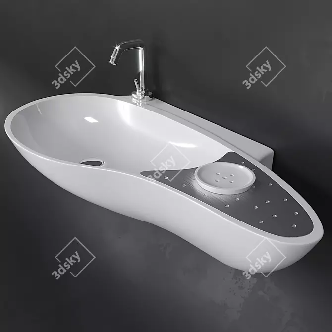 Precise Drop Accent Basin 3D model image 1