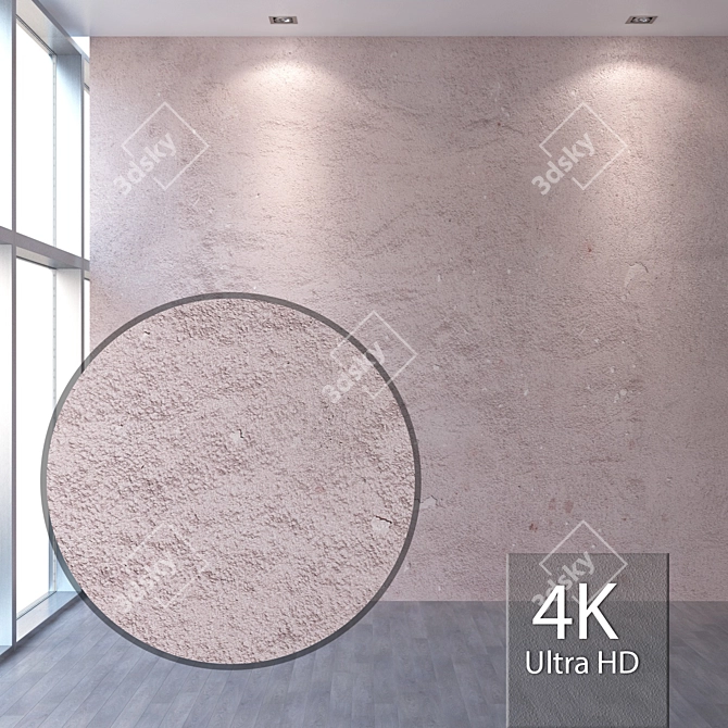 Title: Seamless 4K Plaster Texture 3D model image 1