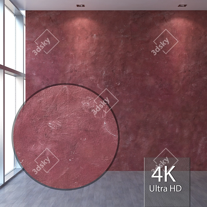 Artisan Seamless Plaster 3D model image 1