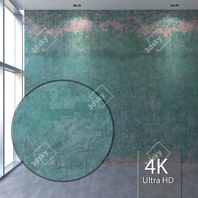 Seamless 4K Plaster Texture 3D model image 1