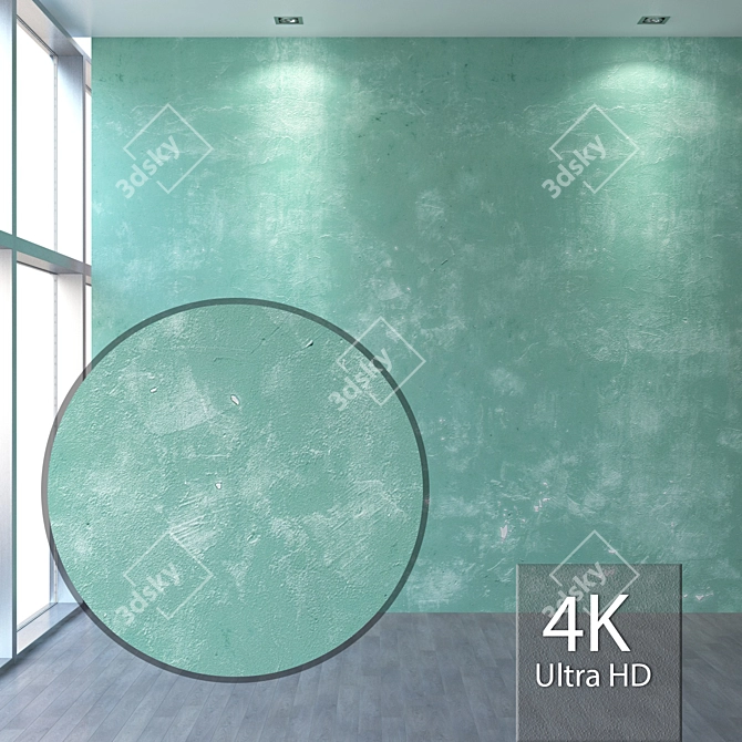 Title: Seamless 4K Plaster Texture 3D model image 1