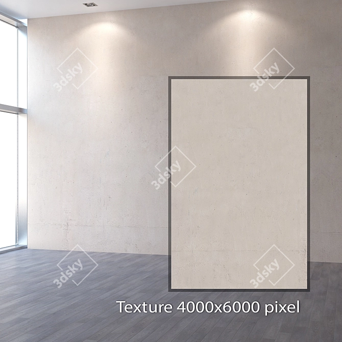 Seamless 4K Plaster Texture 3D model image 2