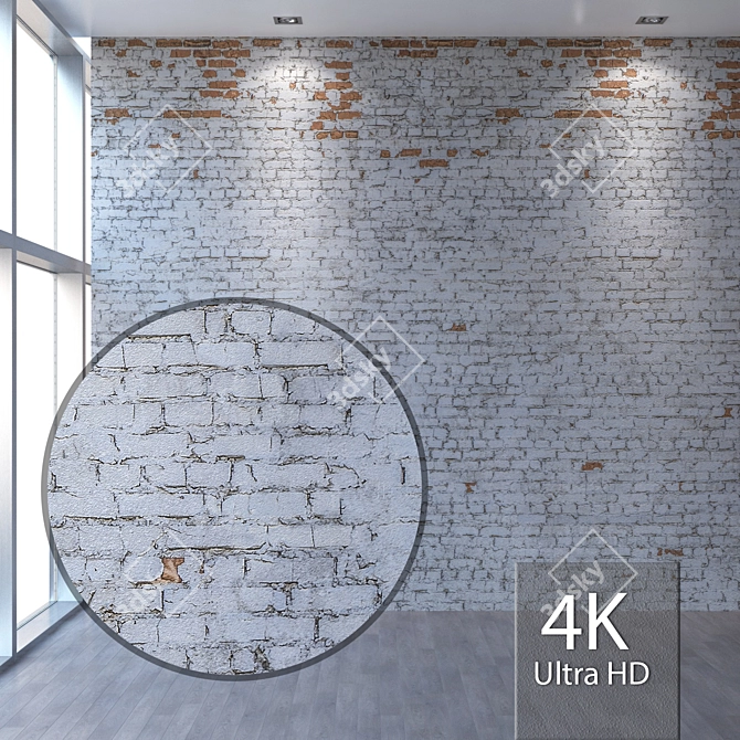 Title: Seamless Brick Texture | 4K Resolution 3D model image 1