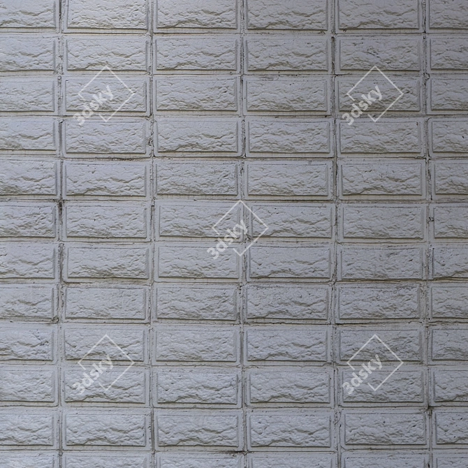 Seamless 4K Brick Texture 3D model image 3