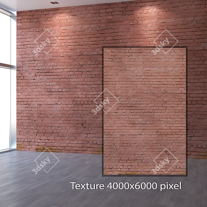 Title: Seamless Brickwork Texture in 4K 3D model image 2