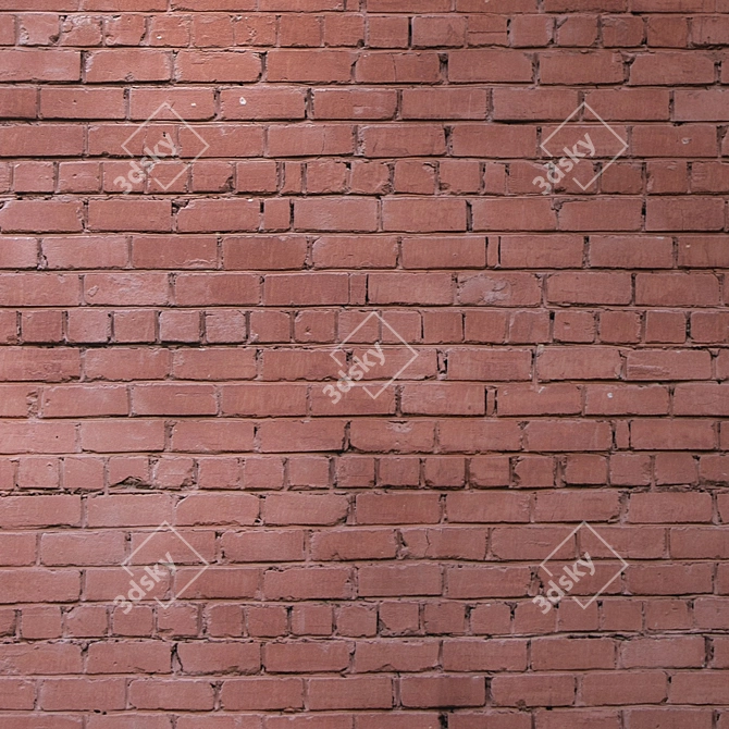 Title: Seamless Brickwork Texture in 4K 3D model image 3