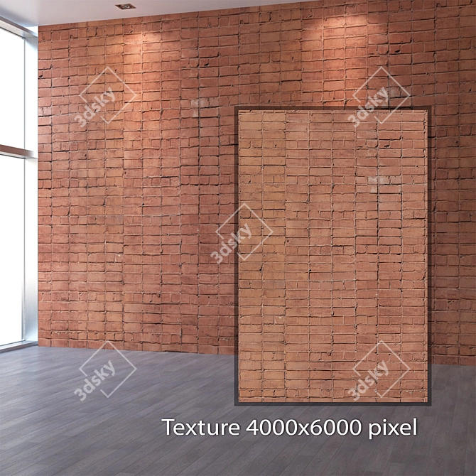 Seamless Brickwork Texture Kit 3D model image 2