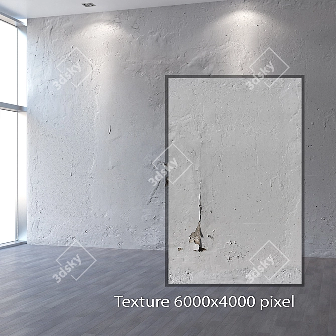 Seamless Plaster Texture: 4K 3D model image 2