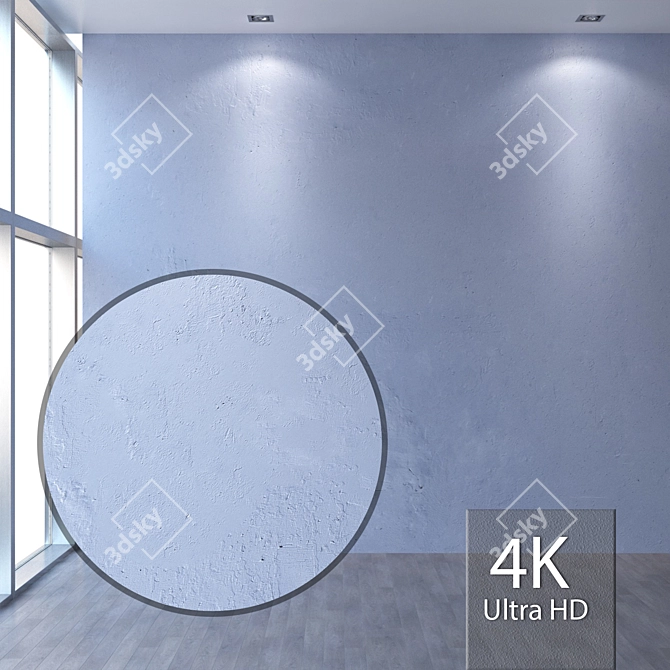 Title: Seamless 4K Plaster Texture 3D model image 1