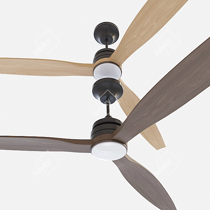 Faro Barcelona ALO Ceiling Fan - Elegant and Efficient 3D model image 2