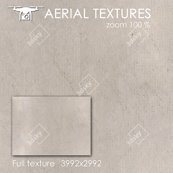 Aerial 4K Sidewalk Texture 3D model image 1