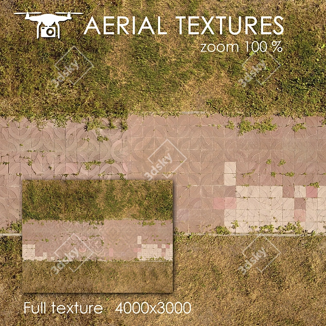 Title: Vintage Pavement Texture 3D model image 1