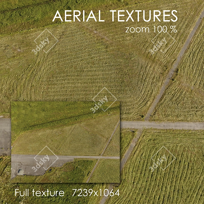 Aerial Landscape Texture: Road 46 3D model image 1