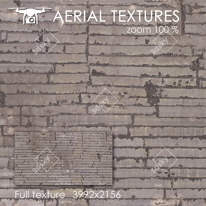 Seamless Aerial Exterior Texture 3D model image 1