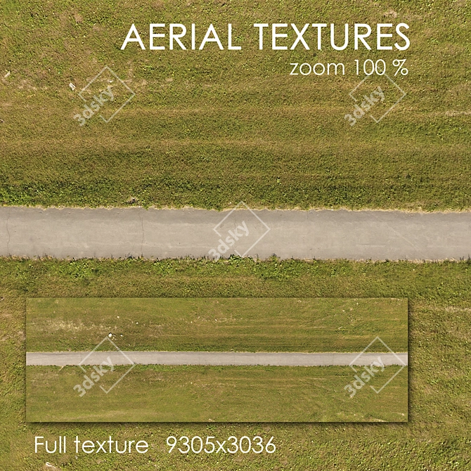 Seamless Aerial Exterior Texture 3D model image 1