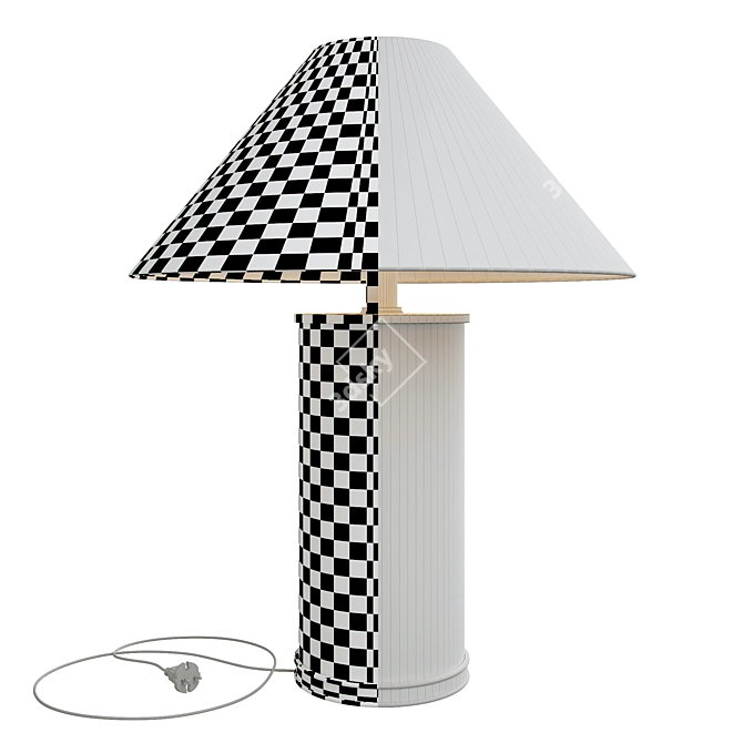 Ralph Lauren Brass Modern Table Lamp 3D model image 3