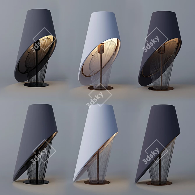 Stylish Modern Lamp 3D model image 2