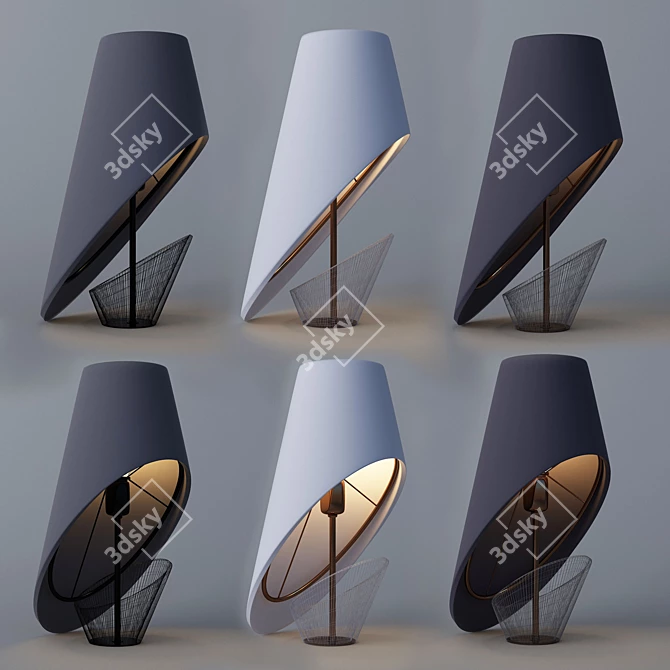 Stylish Modern Lamp 3D model image 3