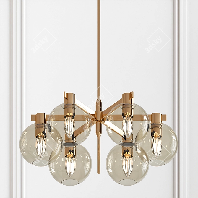 Nordic Elegance: Hans-Agne Jakobsson Ceiling Lamps 3D model image 1