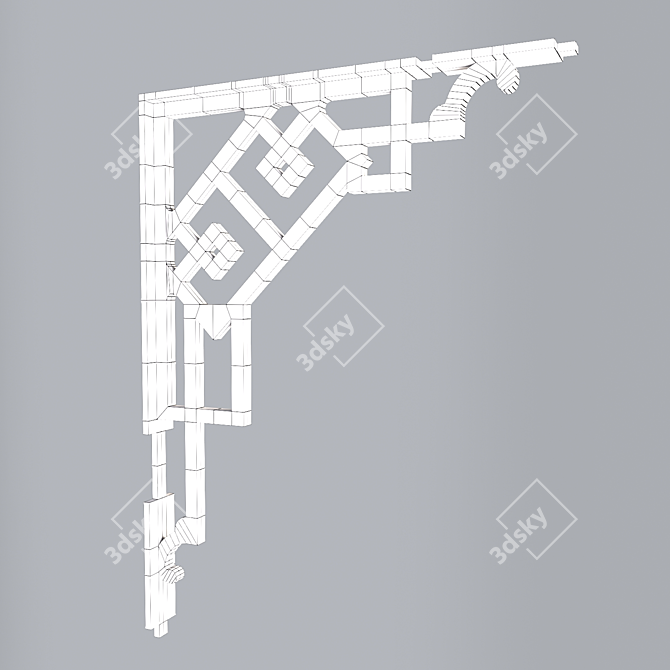 Hand-forged Bracket | 150x280x400mm 3D model image 2