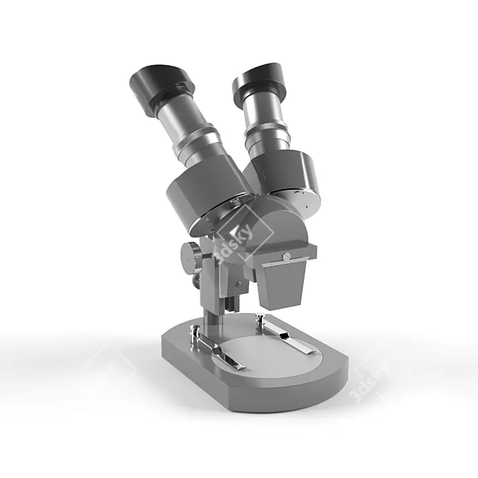Advanced Lab Optik Microscope 3D model image 1