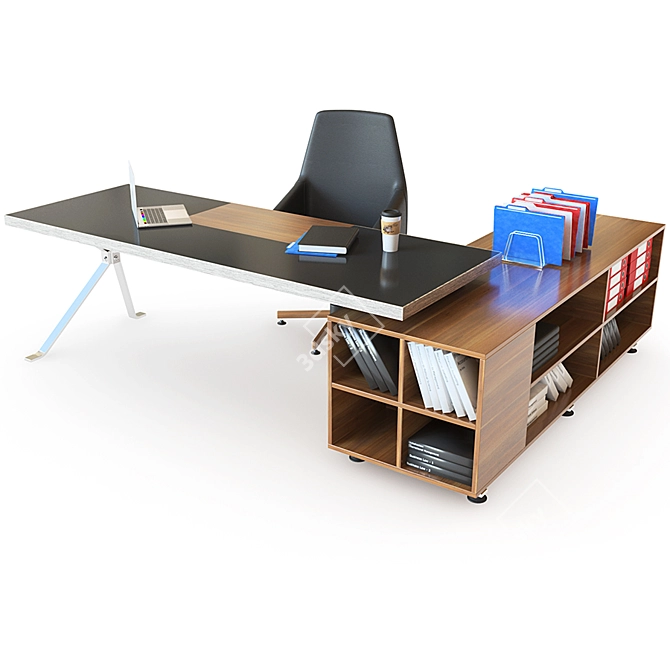 Modern Executive Office Set 3D model image 2