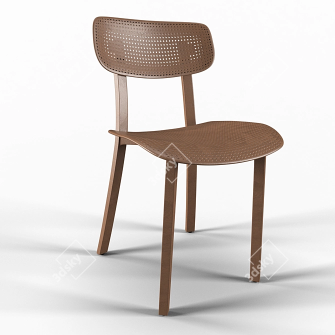Modern 3D Chair Model 3D model image 1