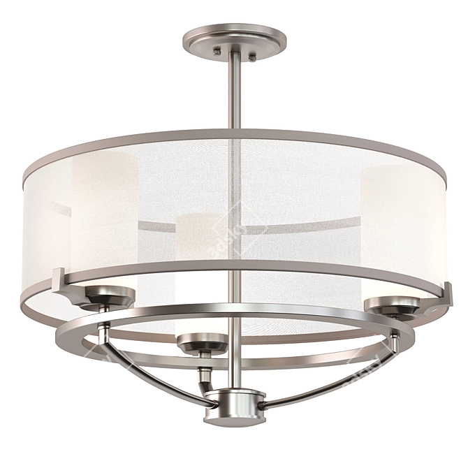 Kichler Saldana 3-Light Chandelier 3D model image 1