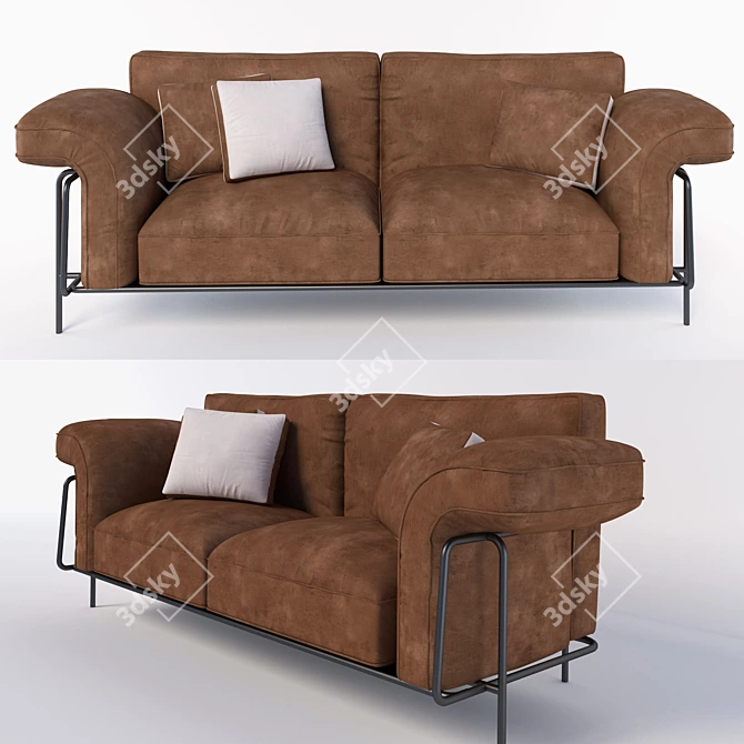 Customizable Modern Sofa by de Sede 3D model image 1