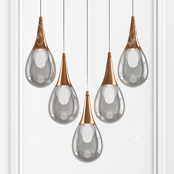 Stylish Next Shade Pendant 3D model image 1