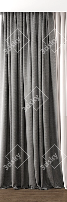 Exquisite Curtain Model: 3ds Max & OBJ Archive 3D model image 2