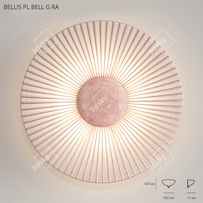 BELLIS PL BELL G RA Wall Light 3D model image 1